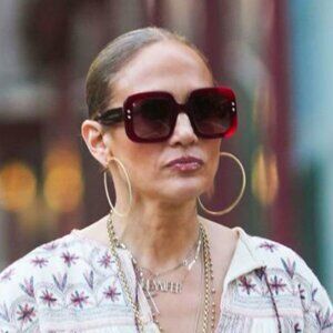 18k White god Large Hoops